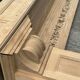 Carved solid oak fireplace mantel