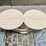Italian travertine coffee table