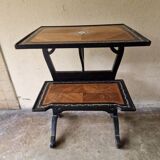 Maison Alphonse Giroux - Table, mute or writing server with 2 low shelves