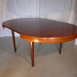 Scandinavian vintage extendable round table