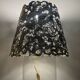 Vintage glass and aluminum lamp from the 70s