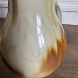 Set of two flamed stoneware vases