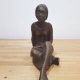 Achatit, woman figurine, Germany, 1960s/1970s.