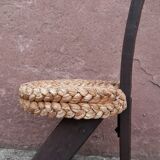 Handmade wickerwork chair from the 60s and 70s