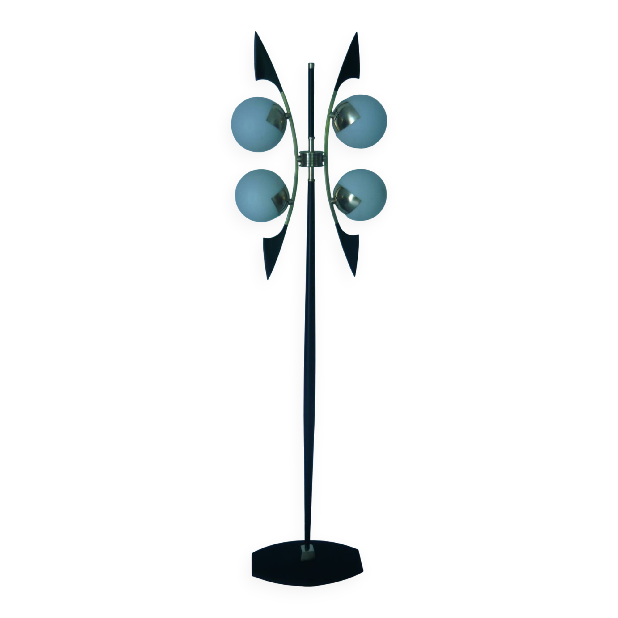Rare vintage floor lamp from the 50s produced by Maison Arlus