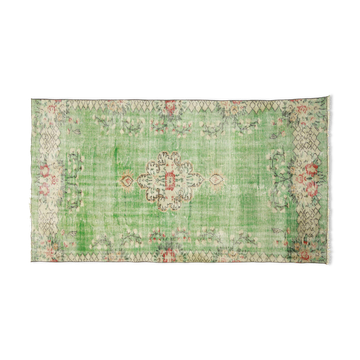 Anatolian handmade vintage rug 241 cm x 131 cm