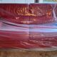 Chateau d'Ax red buffalo leather 3-seater sofa