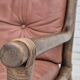 1970s, Scandinavian armchair, original very good condition, bamboo, leather.