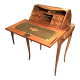 Louis XV style cherry wood capuchin desk with system