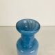 Vase verre bleu vintage style scandinave