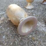 Service mazagrans and decanter in enamelled stoneware.