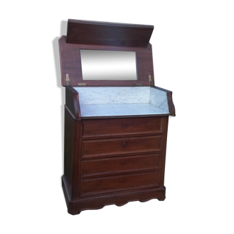 Commode de toilette coiffeuse dite de chemin de fer 1900 art déco