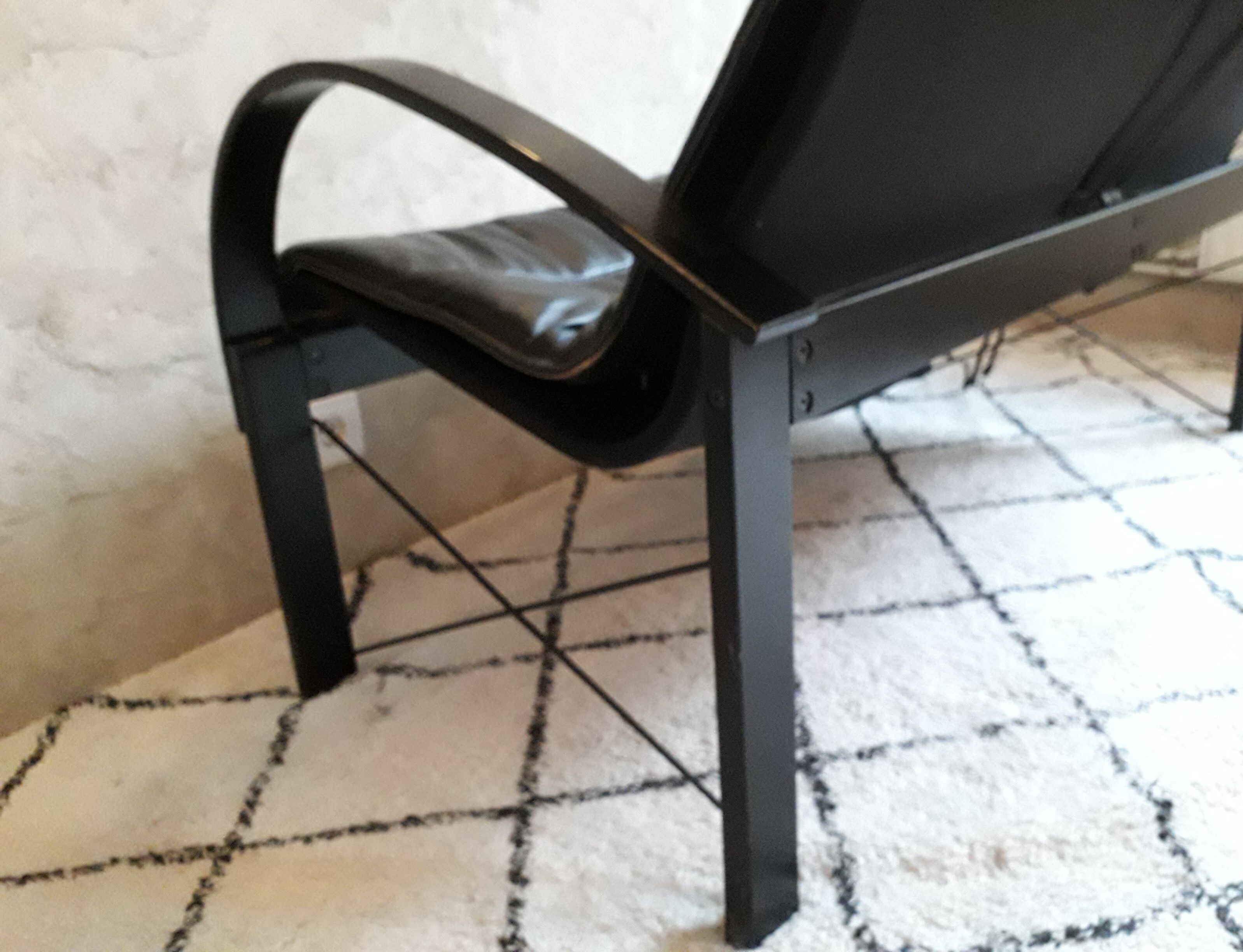 Ikea leather sofa design Tord Bjorklund 80s