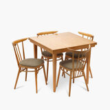 Table extensible en frêne des années 1960