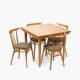 Table extensible en frêne des années 1960
