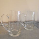 2 bohemian crystal mugs