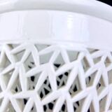 Openwork lamp in white Chinese porcelain – 31 cm