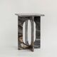 Table d'appoint «BOND » en marbre de Picasso