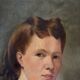Portrait of a woman, oil on canvas