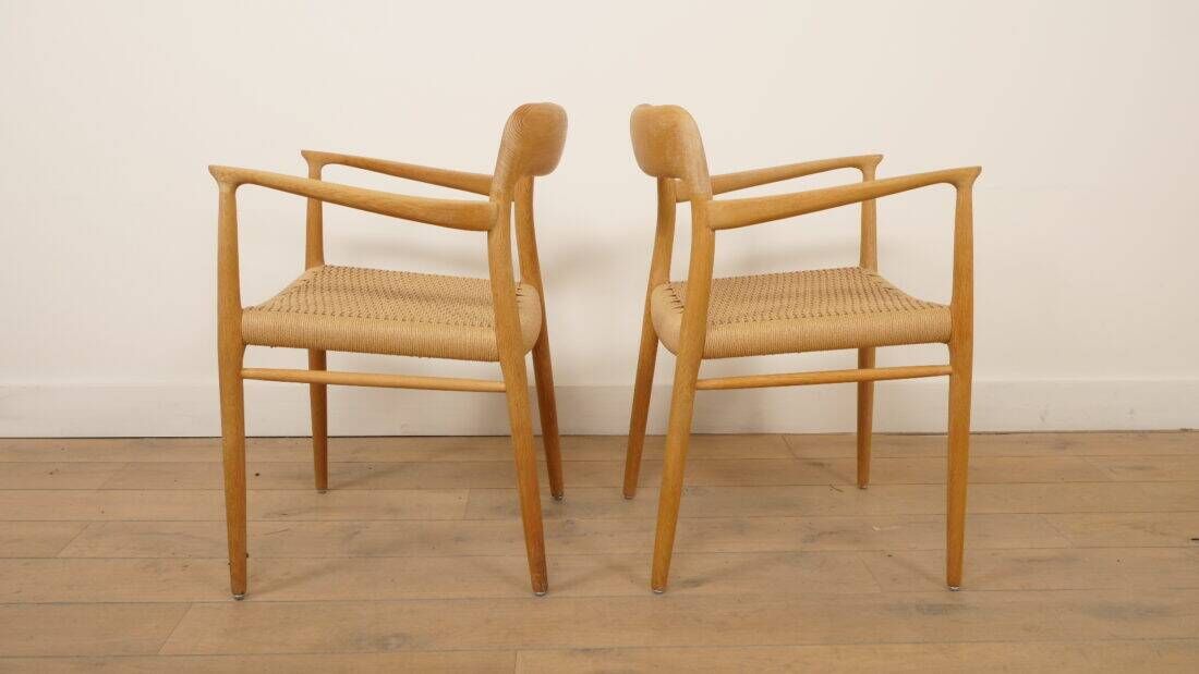 2 x Niels Otto Moller dining chairs | Model 56 | Oak | Restored