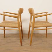 2 chaises de salle à manger Niels Otto Moller | Modèle 56 | Chêne | Rénovées