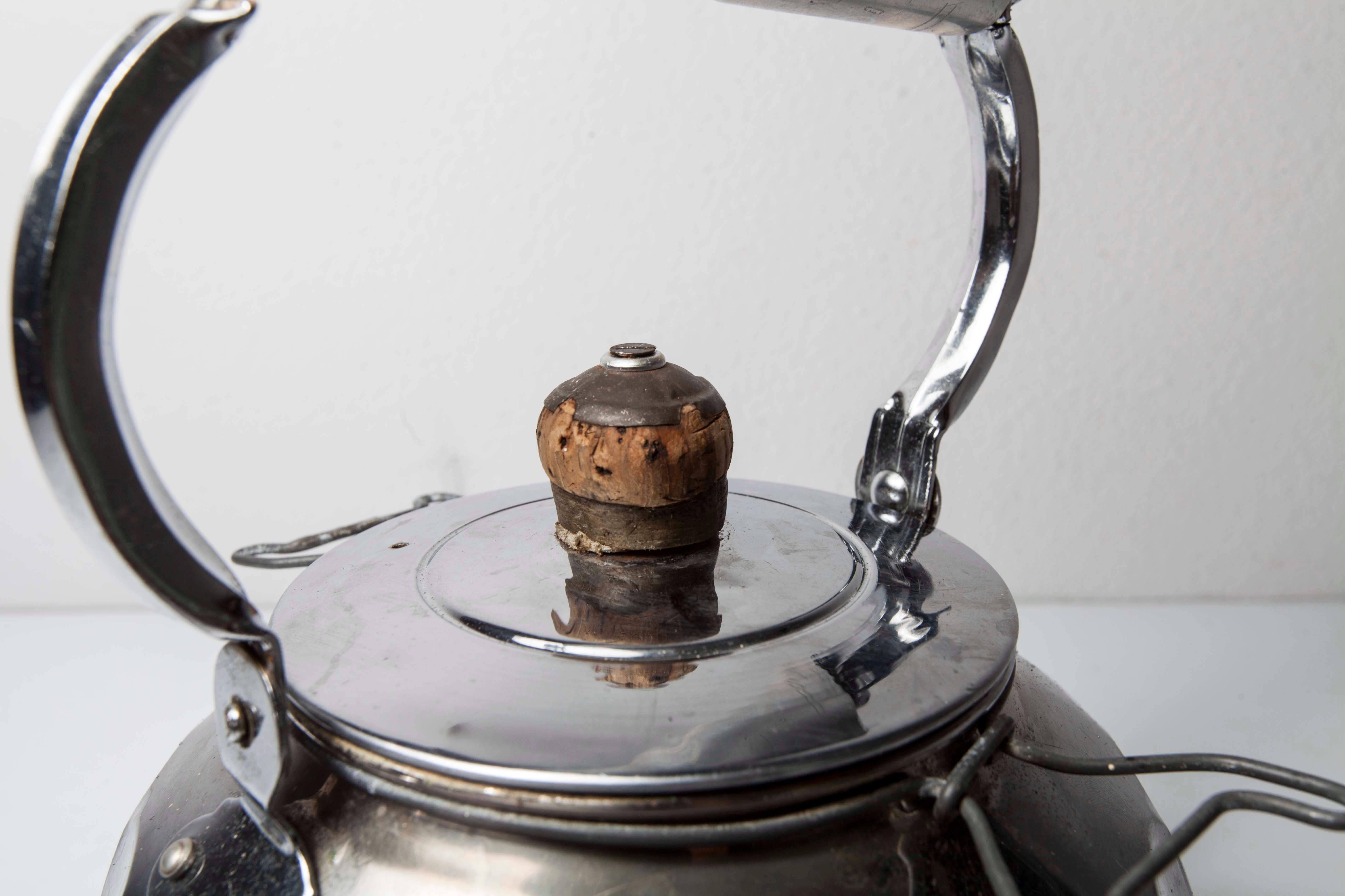 30s chrome teapot