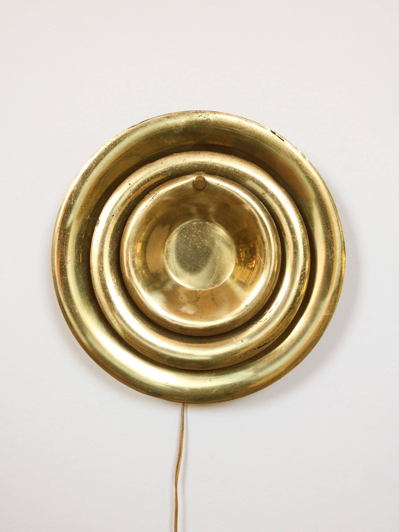 Mid-Century Cascading Wall Lamp in Brass, 1950s