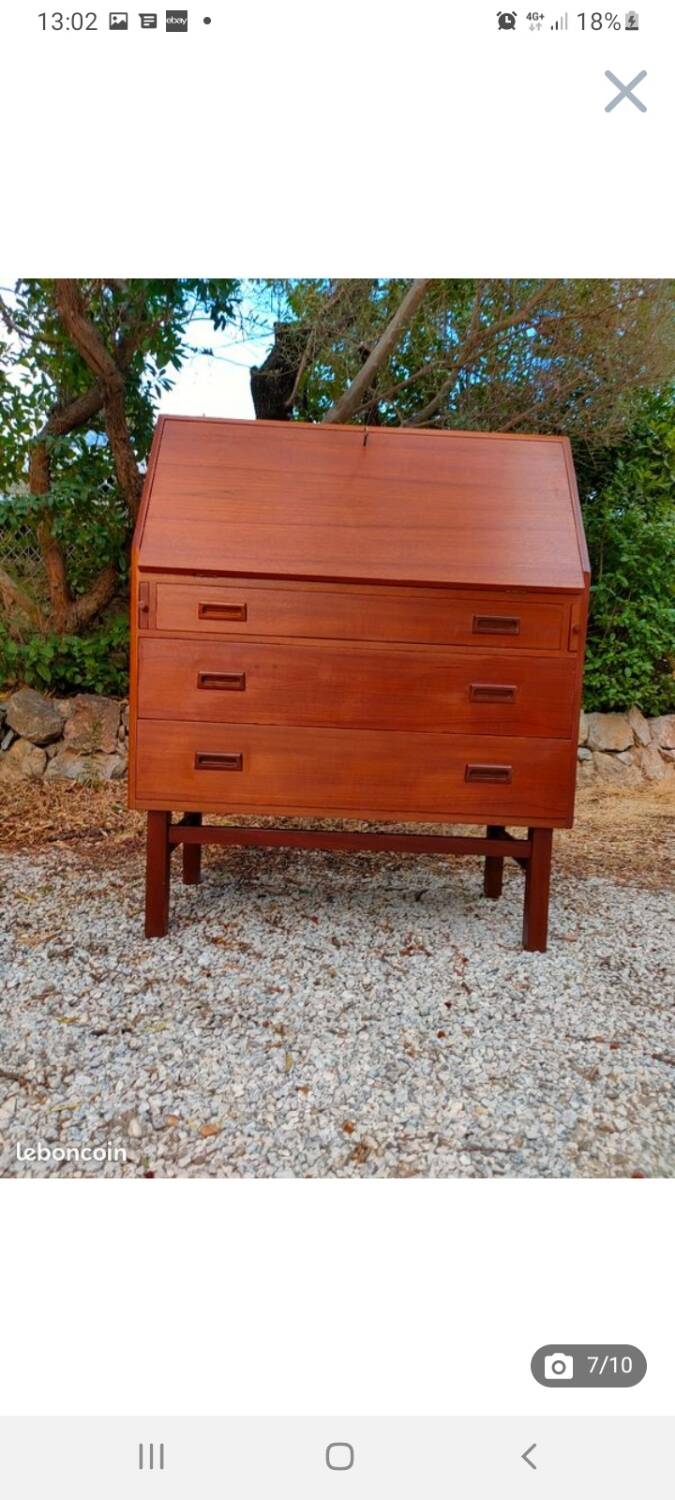 Arne Wahl Iversen Scandinavian secretary desk 1950-70