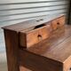Old tiered counter desk, handcrafted from solid wood.