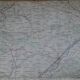 Old map of Tours, Blois, Orléans, Le Mans
