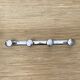 Chrome wall coat rack with 4 hooks, 40s-50s