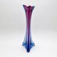 Large Sommerso Vase Murano Violet Blue 34cm