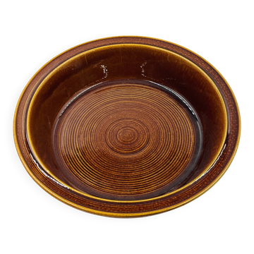 Large Round Decorative Plate Hälsingborg Rings K.J. Svensson 70s