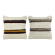 Set of 2 vintage kilim cushion covers 41x41 cm