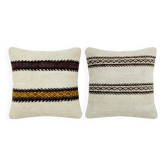 Lot de 2 housses de coussin kilim vintage 41x41 cm
