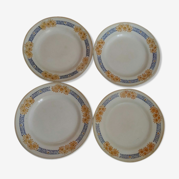 4 st. AMAND earthenware plates