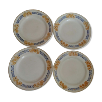 4 st. AMAND earthenware plates