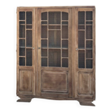 Antique solid oak wardrobe: dresser / bookshelf