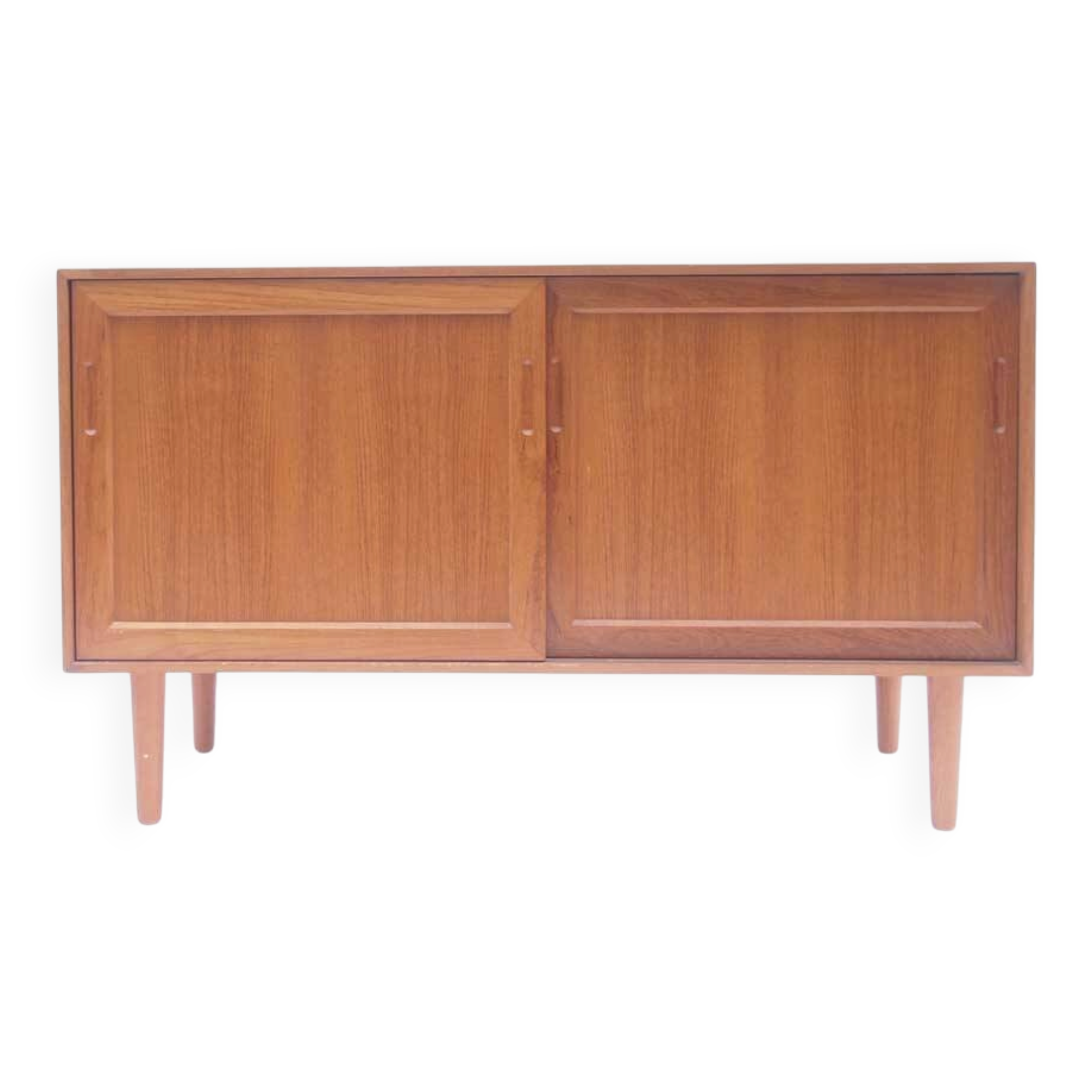 Small Scandinavian sideboard vintage Denmark sliding doors