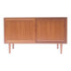 Small Scandinavian sideboard vintage Denmark sliding doors