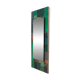 Coloured glass mirror, French work from the 1960s, 35x77 cm.