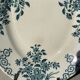 Old earthenware oblong dish, Sarreguemines service Moscow 1900-1925