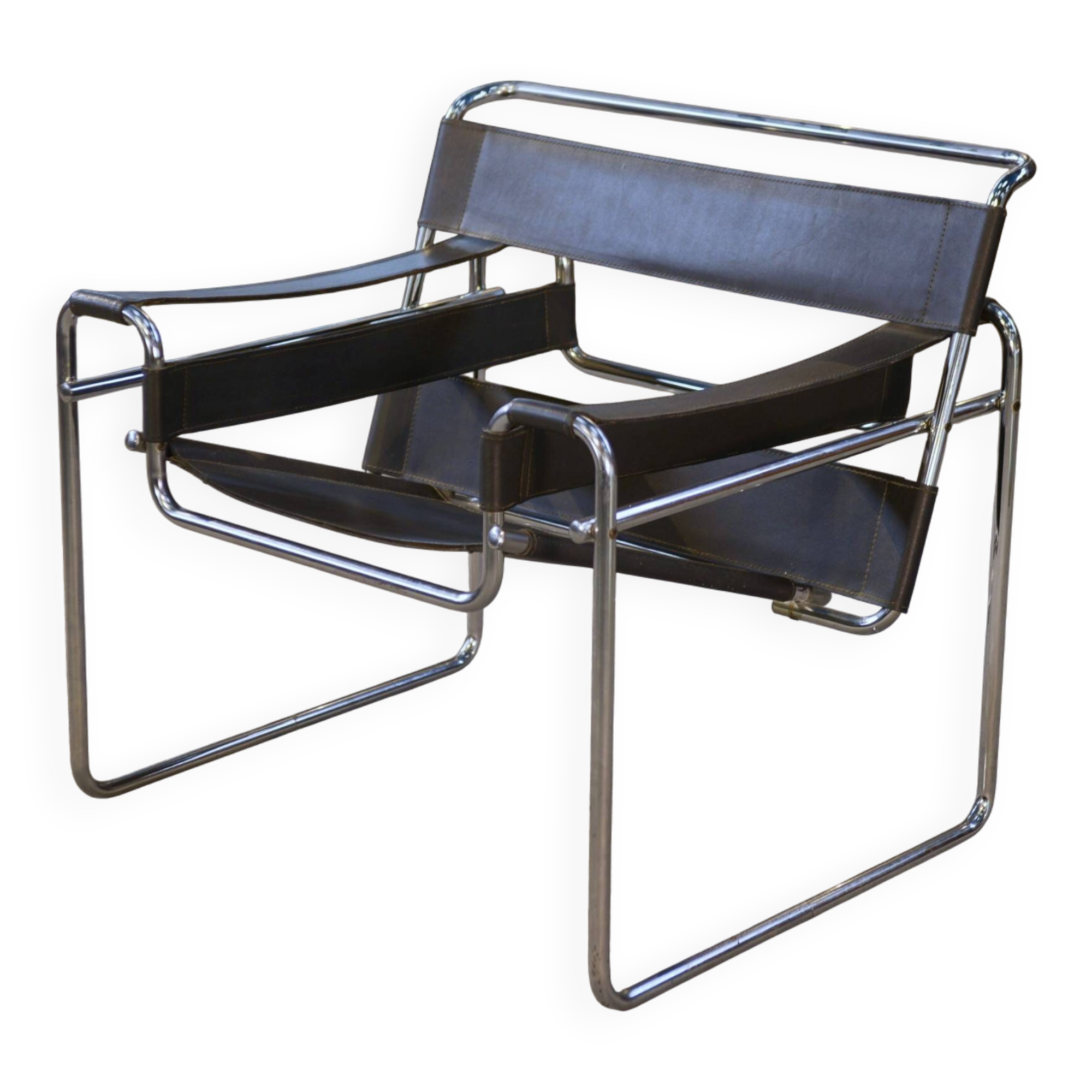 Fauteuil Wassily par Marcel Breuer design Bauhaus 1970’s