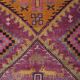 Vintage Turkish hallway rug 127x370 cm