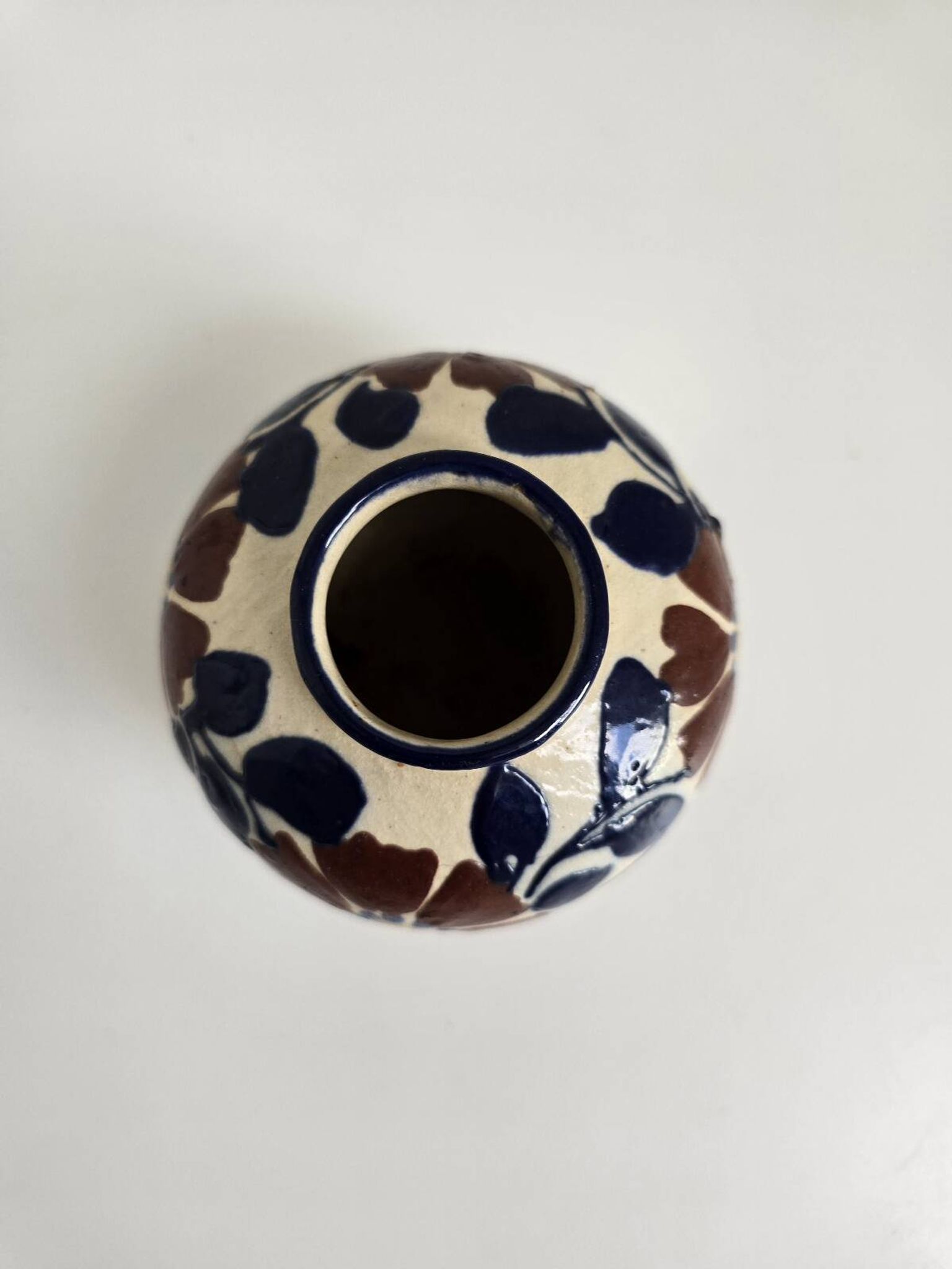 Vase boule Jean Garillon – Grès Art Déco Soufflenheim – c. 1930-1945
