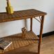 Vintage rattan shelf, console