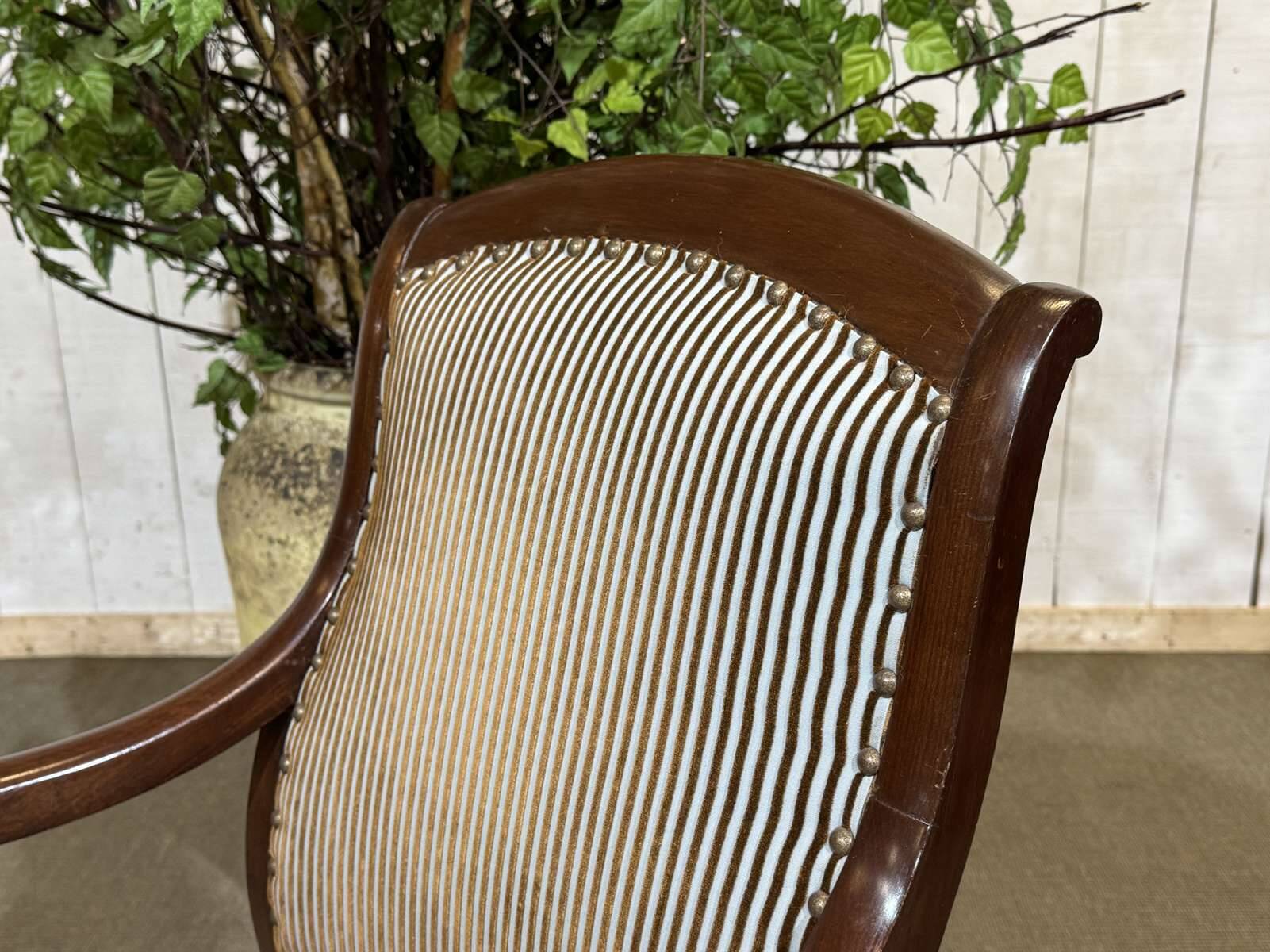 19th Century Restoration Armchair in Mahogany