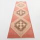 3x11 Vintage Runner Rug, Peach Color Rug, Vintage Runner Rug, 91x328Cm