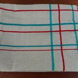 Basque tablecloth red and green stripes