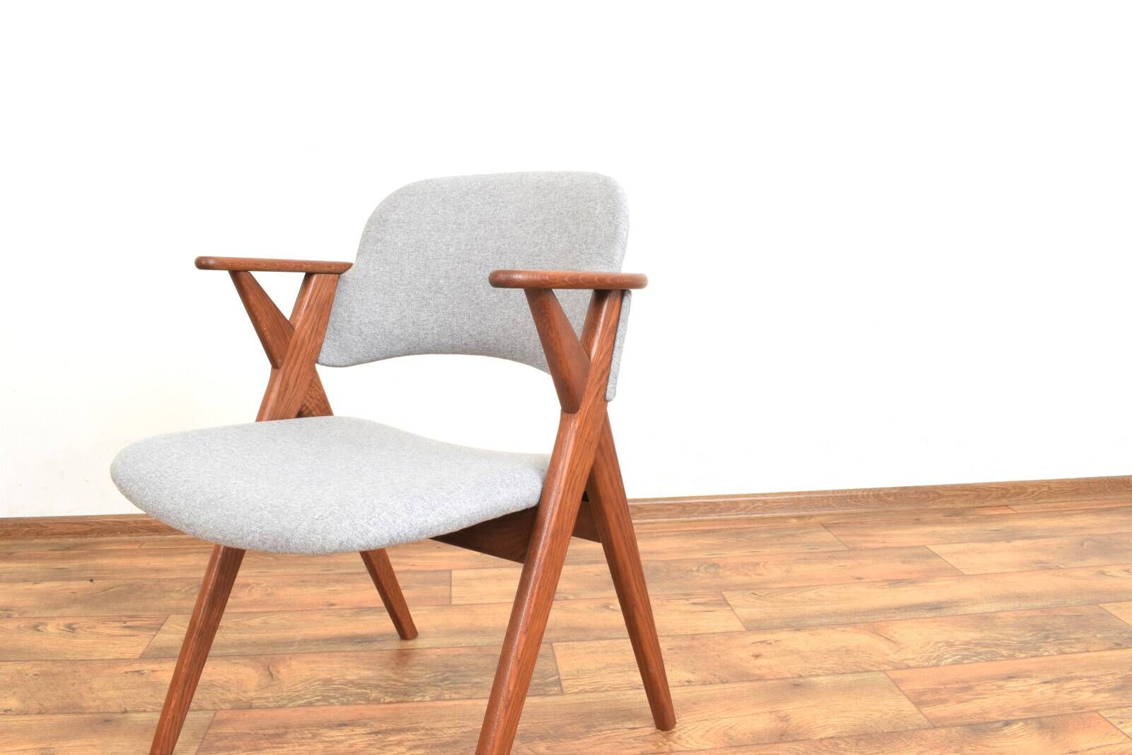 Mid-Century Swedish Oak Dining Chair from Broderna Johansson, 1960s.